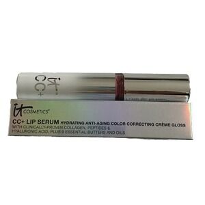 IT Cosmetics CC + Lip Serum LIVE Creme Gloss Color Correcting 0.11 oz NEW Boxed